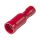 Connectors, round, fully insulated round plug sleeves, red, cables up to 1.5 sq mm, 100 pieces