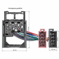 Surga DIN To ISO Car Radio Adapter Cable – For BMW 12V, Male Adapter, 2-Year Warranty