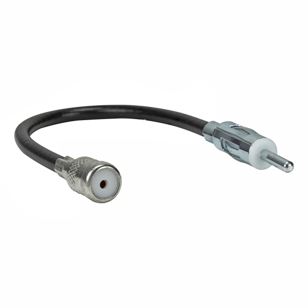 Antennenadapter flexibel DIN Stecker (M) auf ISO Kupplung (F) mit Kabel Verlängerung ca. 20cm