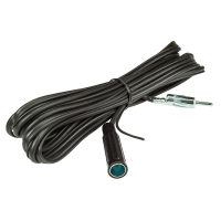 KFZ antenna extension cable 4,5m with switching wire remote cable for 12V voltage DIN plug to DIN socket