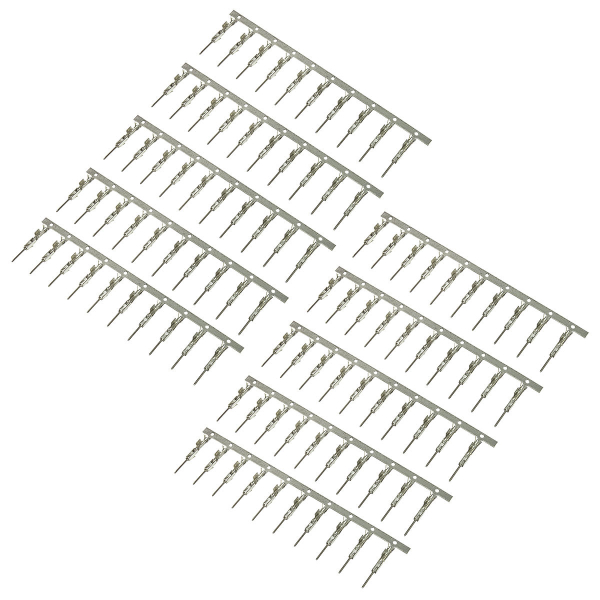 MQS ( male ) Kontakte Stecker 100 Stück für Quadlock Buchse Einsatz weiss 24 polig