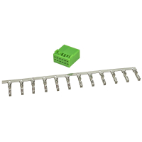 Power Quadlock connector green 12 pole mounting set incl. contacts compatible with VW group from 2011