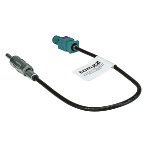Fakra (M) antenna adapter plug to DIN (M) plug compatible...