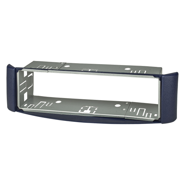 Radio bezel compatible with Smart fortwo (450) 1998-2007 blue with metal slot