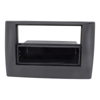 Radio bezel compatible with Fiat Stilo stable version screw mounting with storage compartment