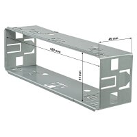 Autoradio Einbaurahmen 1DIN Einbauschacht Einschubrahmen Metallschacht Rahmen 182x53mm Tiefe ca. 45mm