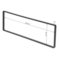Spacer frame for 1 DIN radio ISO devices 4 mm