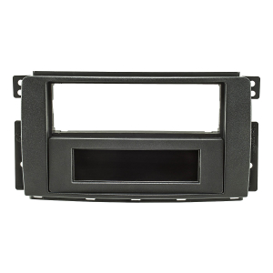 Radio bezel compatible with Smart Fortwo 451 Forfour 454 anthracite/black