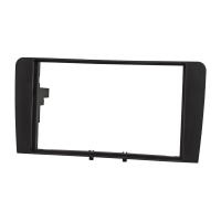 Double DIN radio bezel set compatible with Audi A3 8P with CAN bus active adapter