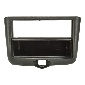 Radio cover set compatible with Toyota Yaris P1 Yaris Verso P1 My.1999-2003 black with radio adapter ISO