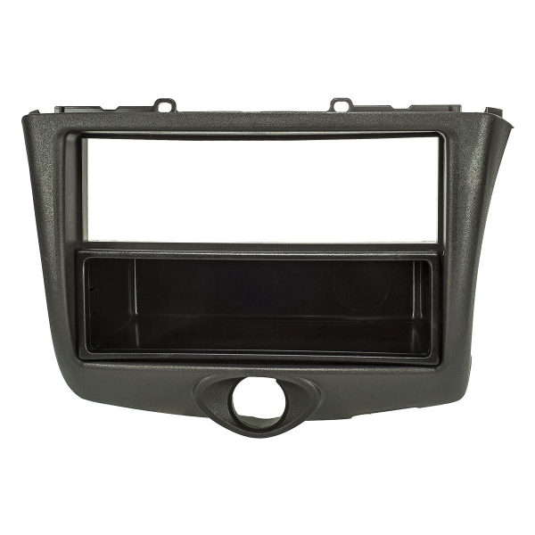 Radio bezel compatible with Toyota Yaris P1 Facelift 2003 to 2006 black
