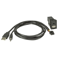 USB+AUX Replacement Adapter kompatibel mit Subaru + Toyota Fahrzeuge mit 3,5mm Klinkenstecker USB
