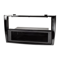 Radio bezel compatible with Peugeot 308 308CC RCZ piano lacquer black